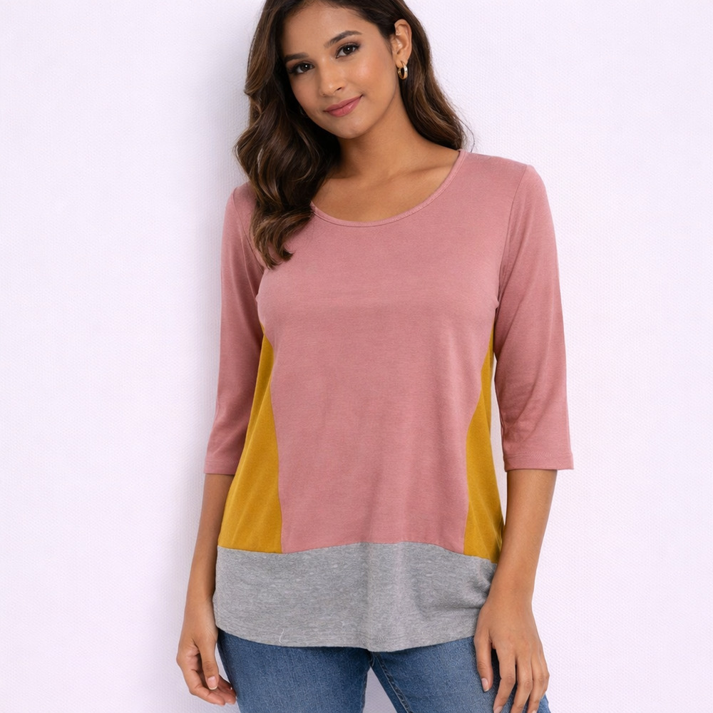 Anthropologie Dolan Left Coast Colorblock Tee SP NWT Small Petite